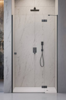 Radaway Essenza Brushed GunMetal DWJ drzwi prysznicowe 110 cm uchylne gunmetal szczotkowany/szkło przezroczyste 1385015-92-01R