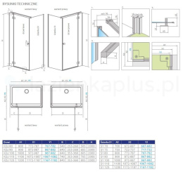 Radaway Essenza Brushed GunMetal KDJ drzwi prysznicowe 90 cm uchylne gunmetal szczotkowany/szkło przezroczyste 1385044-92-01L