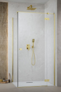 Radaway Essenza Gold KDJ drzwi prysznicowe 90 cm uchylne złoty połysk/szkło przezroczyste 1385044-09-01R
