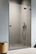 Radaway Essenza Pro Black DWJ drzwi prysznicowe 130 cm wnękowe lewe czarny mat/szkło przezroczyste 10099130-54-01L