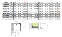 Radaway Essenza Pro Brushed Copper KDD kabina prysznicowa część lewa 80x80 cm miedź szczotkowana/szkło przezrocz 10096080-93-01L