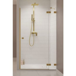 Radaway Essenza Pro Brushed Gold DWJ drzwi prysznicowe 120 cm wnękowe prawe złoty szczotkowany/szkło przezroczys 10099120-99-01R