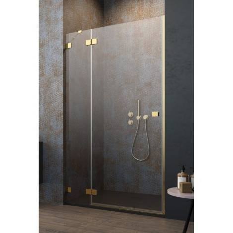 Radaway Essenza Pro Gold DWJ drzwi prysznicowe 90 cm wnękowe lewe złoty połysk/szkło przezroczyste 10099090-09-01L Radaway Essenza Pro Gold DWJ drzwi prysznicowe 90 cm wnękowe lewe złoty połysk/szkło przezroczyste 10099090-09-01L