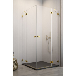 Radaway Essenza Pro Gold KDD kabina prysznicowa część prawa 80x80 cm kwadratowa 10096080-09-01R