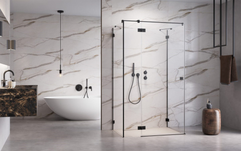 Radaway Essenza Pro White KDJ+S drzwi prysznicowe 100 cm lewe biały mat/szkło przezroczyste 10097310-04-01L