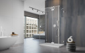 Radaway Essenza Pro White KDJ+S drzwi prysznicowe 80 cm prawe biały mat/szkło przezroczyste 10097380-04-01R