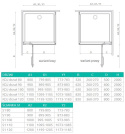 Radaway Euphoria KDJ drzwi prysznicowe ze ścianką stałą 80 cm prawe chrom/szkło przezroczyste 383512-01R/383241-01R
