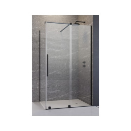 Radaway Furo Black KDJ drzwi prysznicowe 100 cm prawe czarny mat/szkło przezroczyste 10104522-54-01R/10110480-01-01