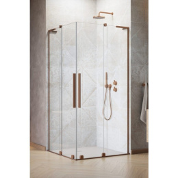 Radaway Furo SL Brushed Copper KDD kabina prysznicowa część prawa 120x120 cm miedź szczotkowan/szkło przezroczys 10305120-93-01R