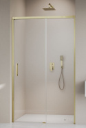 Radaway Idea Brushed Gold DWJ drzwi prysznicowe 140 cm rozsuwane złoty szczotkowany/szkło przezroczyste 387018-99-01R