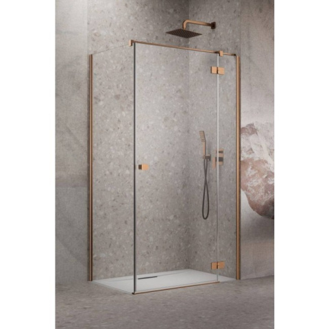 Radaway Modo F Brushed Copper II ścianka prysznicowa 120 cm miedź szczotkowany/szkło przezroczyste 10419124-93-01R