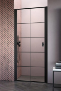 Radaway Nes Black DWJ I drzwi prysznicowe 90 cm lewe czarny mat/szkło Factory 10026090-54-55L