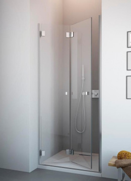 Radaway Torrenta PDD kabina prysznicowa 100x80 cm półokrągła chrom/szkło przezroczyste 131640-01-01