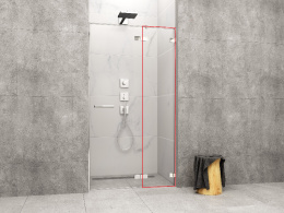 Radaway Arta DWJ II ścianka prysznicowa 32,3 cm prawa chrom/szkło przezroczyste 386012-03-01R