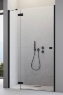 Radaway Essenza New Black DWJ drzwi prysznicowe 120 cm lewe czarny mat/szkło przezroczyste 1385016-54-01L
