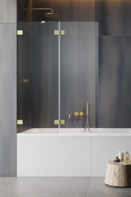 Radaway Essenza Pro Brushed Copper PND II parawan nawannowy 100 cm lewy miedź szczotkowana/szkło przezroczyste 10102100-93-01L