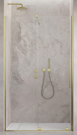 Radaway Furo Brushed Copper DWJ drzwi prysznicowe 52,2 cm lewe miedź szczotkowana/szkło przezroczyste 10107522-93-01L