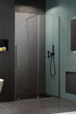 Radaway Furo DWJ drzwi prysznicowe 62,2 cm prawe gunmetal szczotkowany/szkło przezroczyste 10107622-92-01R