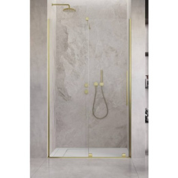Radaway Furo DWJ drzwi prysznicowe 77,2 cm lewe złoty szczotkowany/szkło przezroczyste 10107772-99-01L