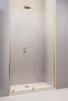 Radaway Furo Gold DWJ drzwi prysznicowe 67,2 cm lewe złoty połysk/szkło przezroczyste 10107672-09-01L