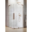 Radaway Furo SL Brushed Copper KDD kabina prysznicowa część prawa 100x100 cm kwadratowa 10305100-93-01R
