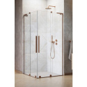 Radaway Furo SL Brushed Copper KDD kabina prysznicowa część prawa 90x90 cm kwadratowa 10305090-93-01R