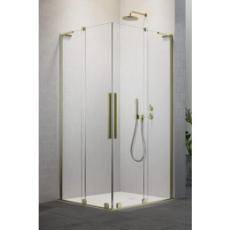 Radaway Furo SL Brushed Gold KDD kabina prysznicowa część lewa 100x100 cm kwadratowa 10305100-99-01L