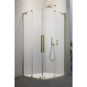 Radaway Furo SL Brushed Gold KDD kabina prysznicowa część lewa 90x90 cm złoty szczotkowa/szkło przezrocz 10305090-99-01L