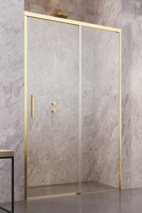 Radaway Idea DWJ drzwi prysznicowe 110 cm wnękowe prawe złoty połysk/szkło przezroczyste 387015-09-01R Radaway Idea DWJ drzwi prysznicowe 110 cm wnękowe prawe złoty połysk/szkło przezroczyste 387015-09-01R