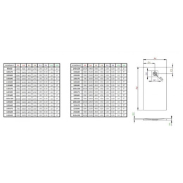 Radaway Kyntos F brodzik 180x100 cm prostokątny konglomeratowy cemento HKF180100-74
