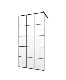 Radaway Modo New Black II Factory Walk-In ścianka prysznicowa 110 cm czarny mat/szkło factory 389114-54-55