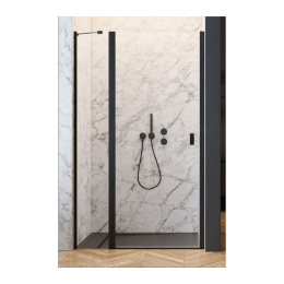 Radaway Nes 8 Black DWJ II drzwi prysznicowe 90 cm wnękowe lewe czarny mat/szkło przezroczyste 10083090-54-01L