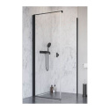Radaway Nes 8 Black KDJ I drzwi prysznicowe 100 cm lewe czarny mat/szkło przezroczyste 10072100-54-01L
