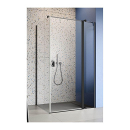 Radaway Nes 8 Black KDJ II drzwi prysznicowe 80 cm prawe czarny mat/szkło przezroczyste 10086080-54-01R