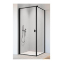 Radaway Nes Black KDJ I Frame drzwi prysznicowe 80 cm lewe czarny mat/szkło Frame 10022080-54-56L