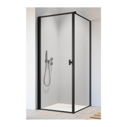 Radaway Nes Black KDJ I Frame drzwi prysznicowe 80 cm lewe czarny mat/szkło Frame 10022080-54-56L