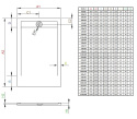 Radaway Teos F brodzik 140x100 cm prostokątny biały HTF140100-04