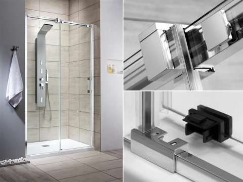 Radaway Espera DWJ ścianka 55 cm do drzwi prysznicowych lewa szkło przezroczyste 380212-01L