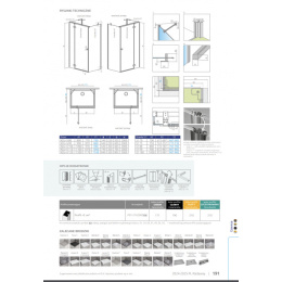 Radaway Essenza New Black KDJ+S drzwi prysznicowe 100 cm prawe czarny mat/szkło przezroczyste 1385022-54-01R