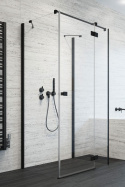 Radaway Essenza New Black KDJ+S drzwi prysznicowe 90 cm prawe czarny mat/szkło przezroczyste 1385020-54-01R
