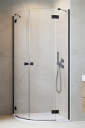 Radaway Essenza New Black PDD drzwi prysznicowe 100 cm lewe czarny mat/szkło przezroczyste 1385003-54-01L