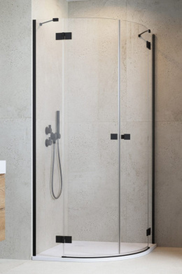Radaway Essenza New Black PDD drzwi prysznicowe 90 cm prawe czarny mat/szkło przezroczyste 1385001-54-01R