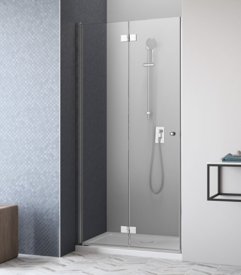 Radaway Essenza New DWB drzwi prysznicowe 80 cm lewe szkło przezroczyste chrom/szkło przezroczyste 385075-01-01L