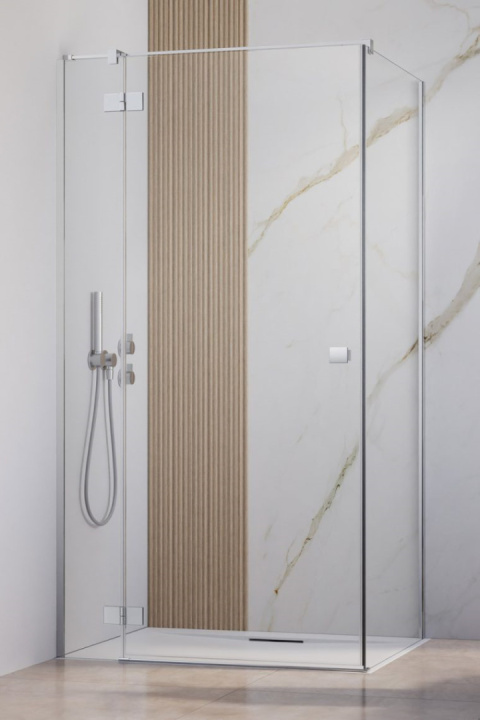 Radaway Essenza New KDJ drzwi prysznicowe 90 cm lewe chrom/szkło przezroczyste 1385044-01-01L