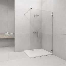Radaway Euphoria Walk-In ścianka prysznicowa 140 cm frontowa W1 V chrom/szkło przezroczyste 383116-01-01