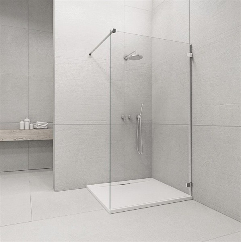 Radaway Euphoria Walk-In ścianka prysznicowa 140 cm frontowa W1 V chrom/szkło przezroczyste 383116-01-01 Radaway Euphoria Walk-In ścianka prysznicowa 140 cm frontowa W1 V chrom/szkło przezroczyste 383116-01-01