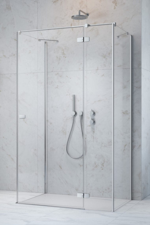 Radaway Fuenta Chrome KDJ+S drzwi prysznicowe 110 cm uchylne chrom połysk/szkło przezroczyste 1384023-01-01R