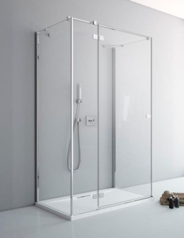 Radaway Fuenta Chrome KDJ+S drzwi prysznicowe 120 cm uchylne chrom połysk/szkło przezroczyste 1384024-01-01L