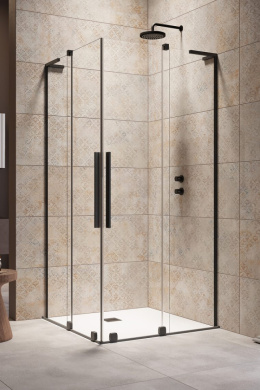 Radaway Furo SL Black KDD kabina prysznicowa część prawa 100x100 cm kwadratowa 10305100-54-01R