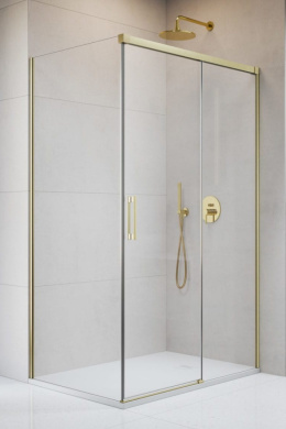 Radaway Idea 8 KDJ drzwi prysznicowe 62 cm rozsuwane złoty szczotkowany/szkło przezroczyste 10340620-99-01L